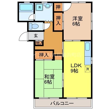 サンヒルズ西山の物件間取画像